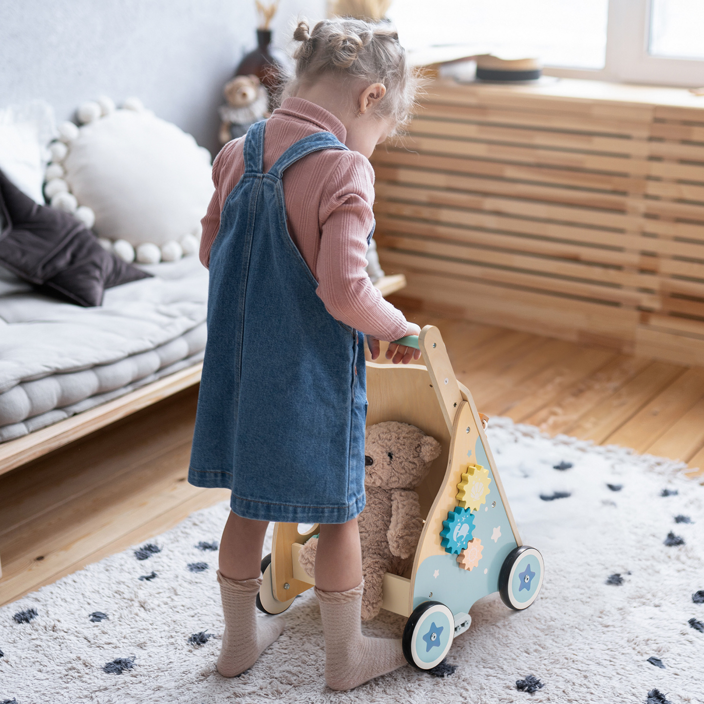 Baby Push Walker Wooden Ocean Themed