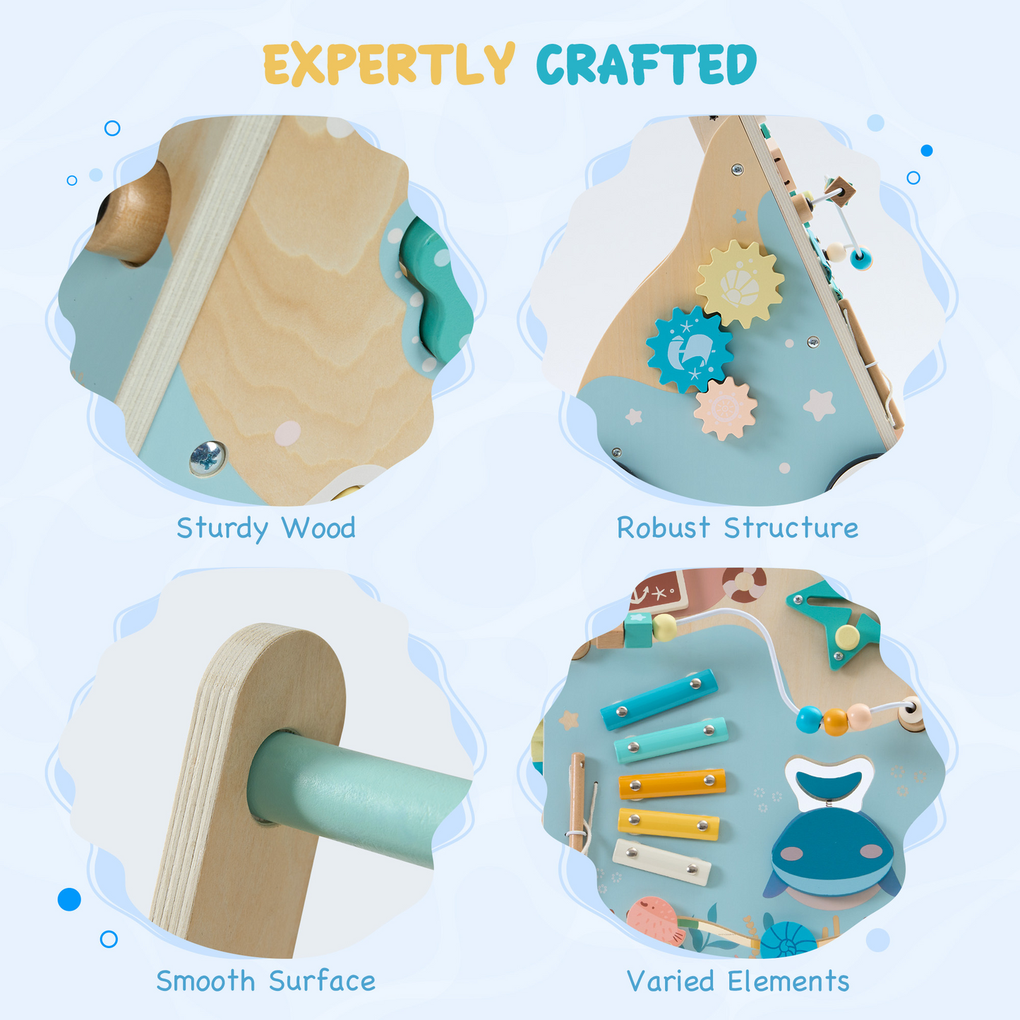 Baby Push Walker Wooden Ocean Themed