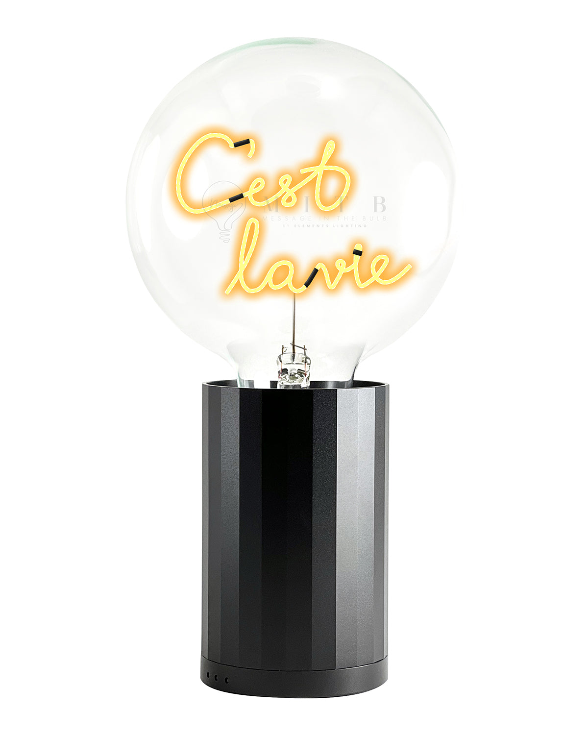 Bulb C'EST LA VIE Amber with Base Table Lamp PORTABLE
