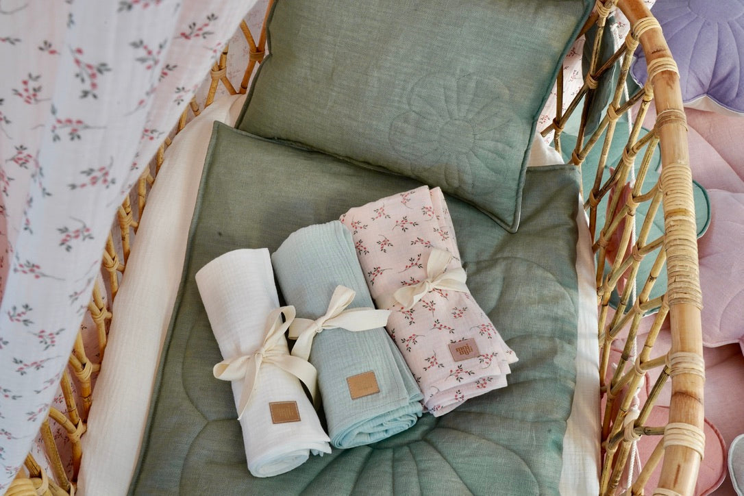 Muslin Cream Baby Swaddle Blanket