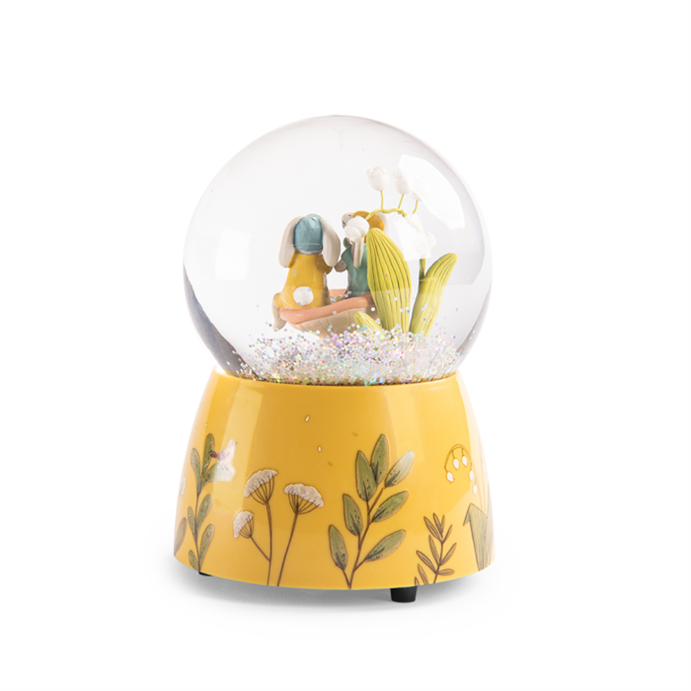 Musical snow globe - Three Little Rabbits - Moulin Roty