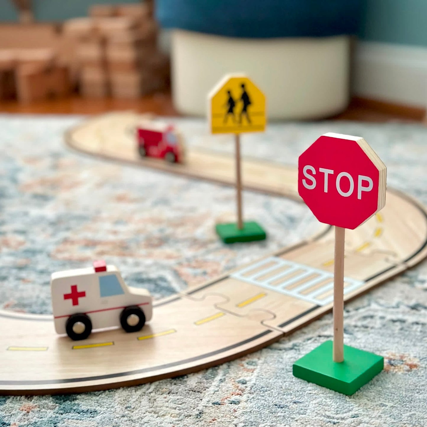 7" Block Play Traffic Signs