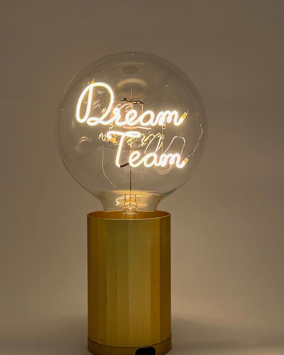 Bulb DREAM TEAM Amber with Base Table Lamp PORTABLE
