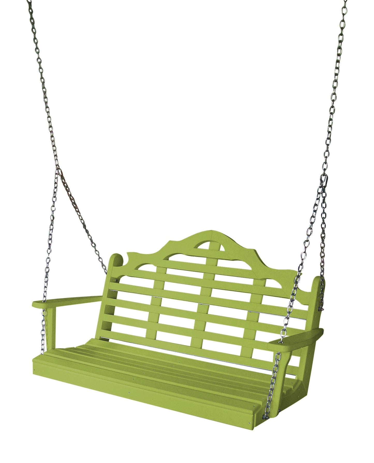 Keystone Amish Co. 5 Foot Milan Recycled Plastic Porch Swing, Tropical Lime
