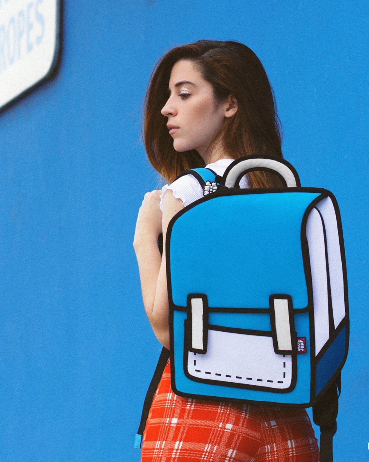 2D Backpack SPACEMAN COLOR ME IN Airy Blue