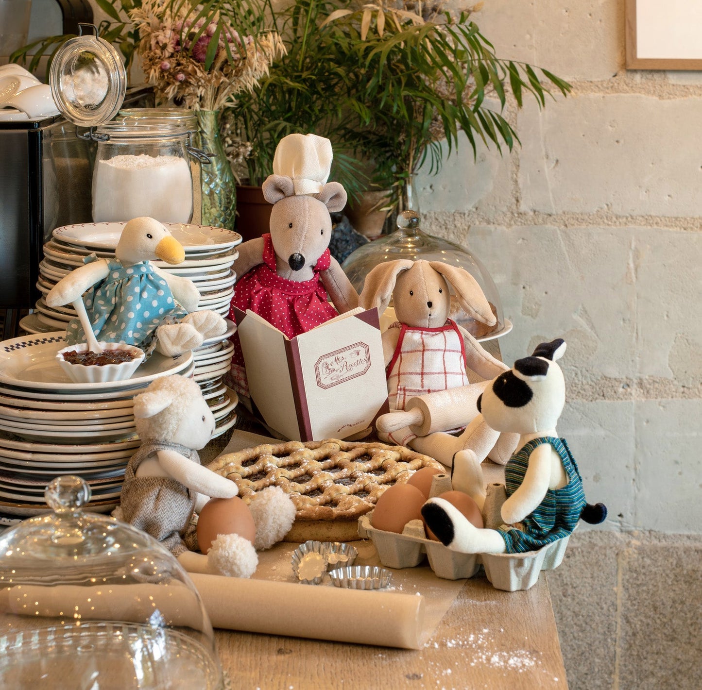 Sylvain The Rabbit (medium) - Stuffed Toy - Moulin Roty