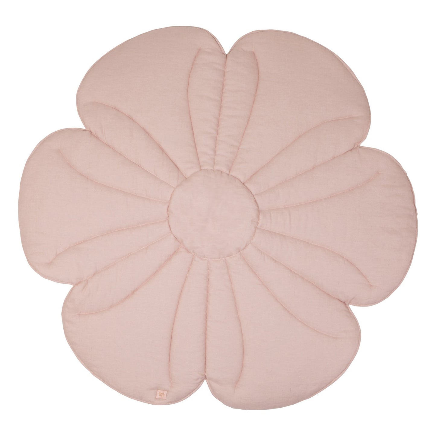 Linen Powder Rose Flower Mat
