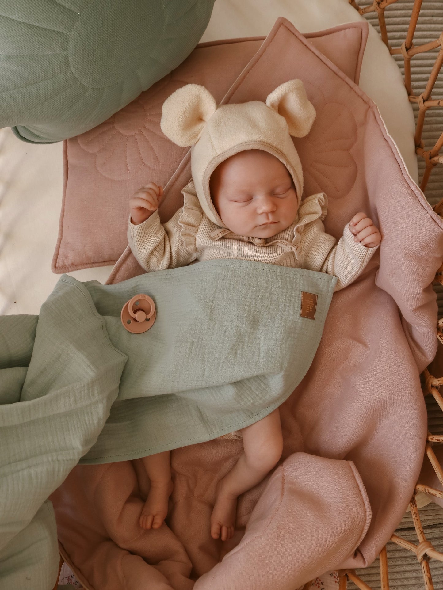 Muslin Mint Baby Swaddle Blanket