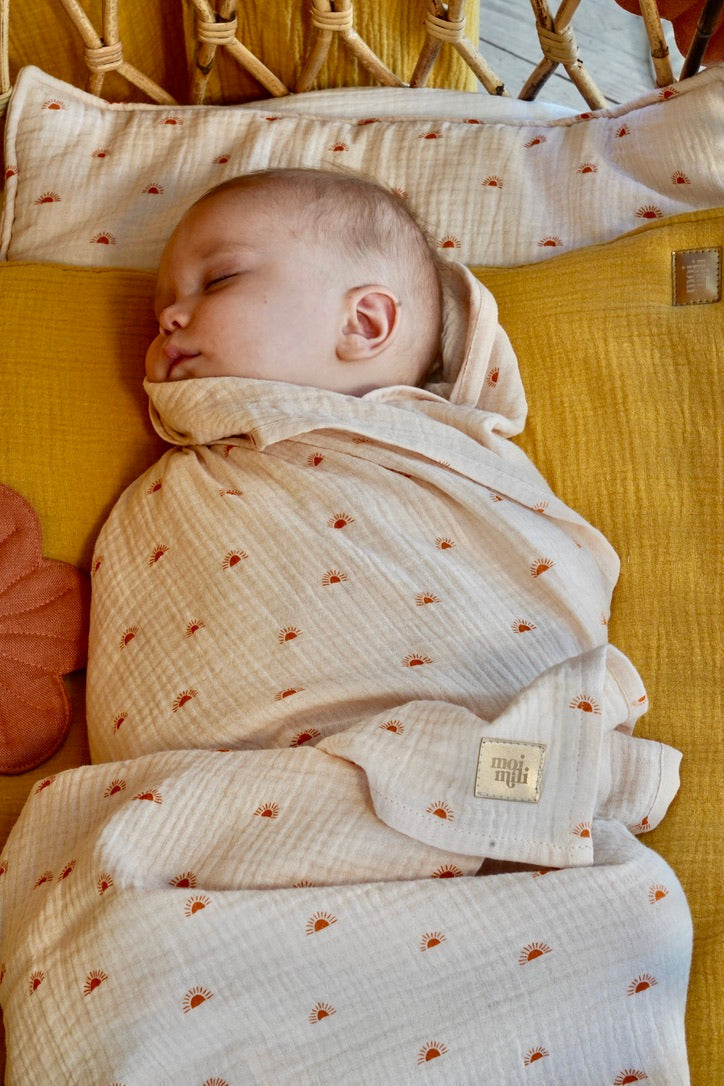 Muslin Cream Baby Swaddle Blanket