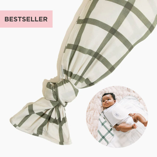 Sage Windowpane Swaddle II