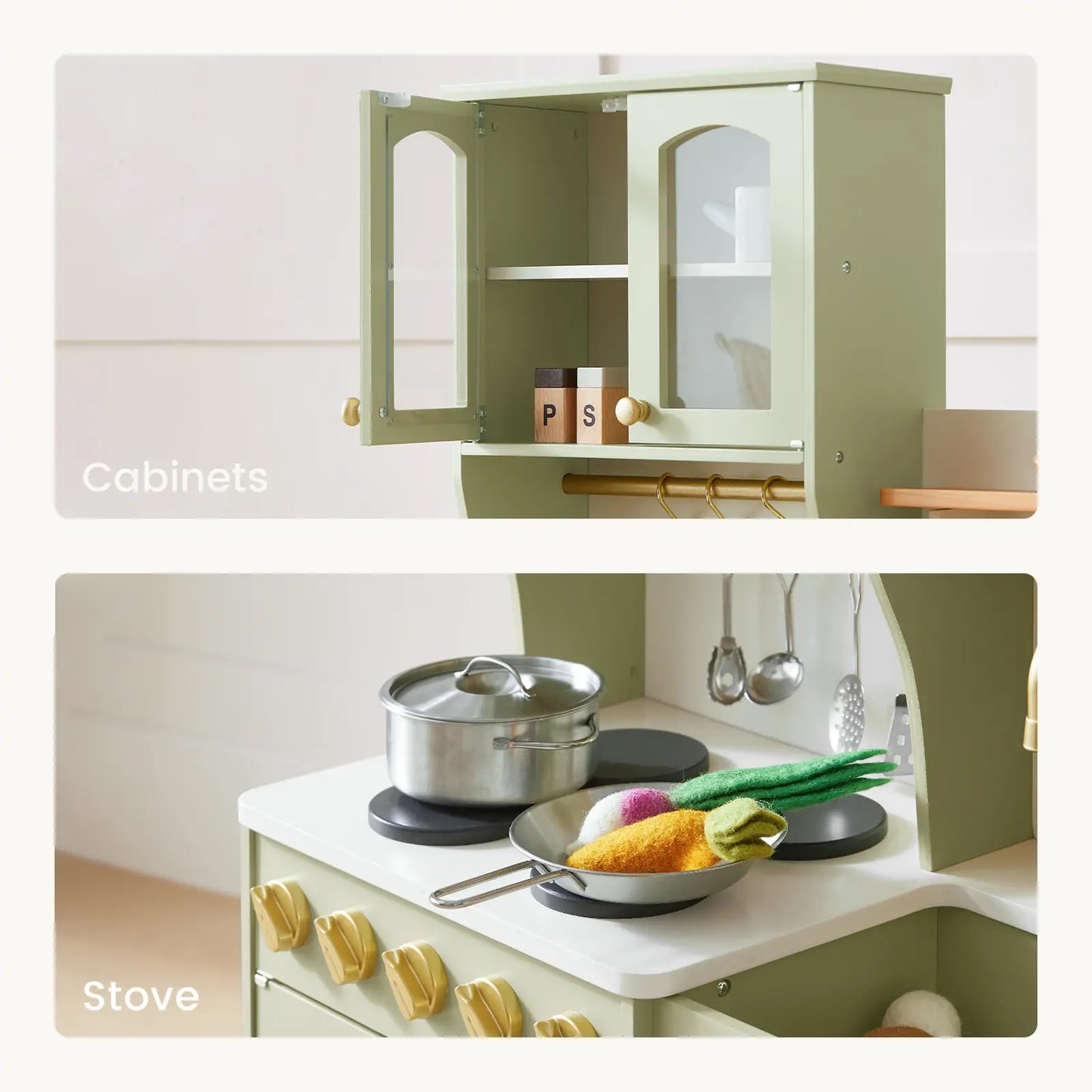 Tiny Land® Serenity Play Kitchen - Sage Green