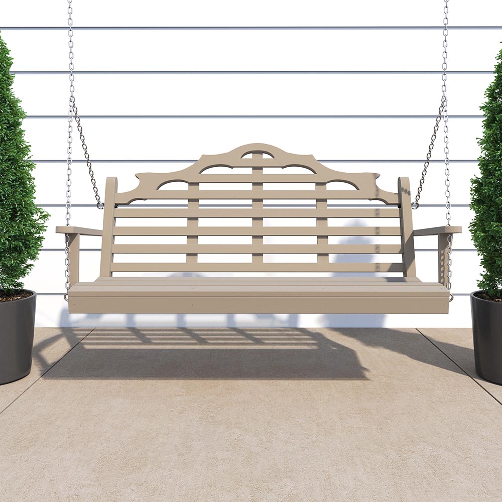 Keystone Amish Co. 5 Foot Milan Recycled Plastic Porch Swing, Aruba