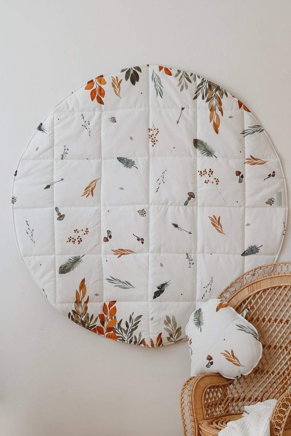 Forest Friends Round Cotton Mat