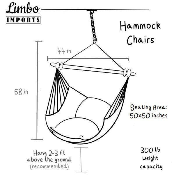 White Boho Crochet Hammock Chair Swing | NINA