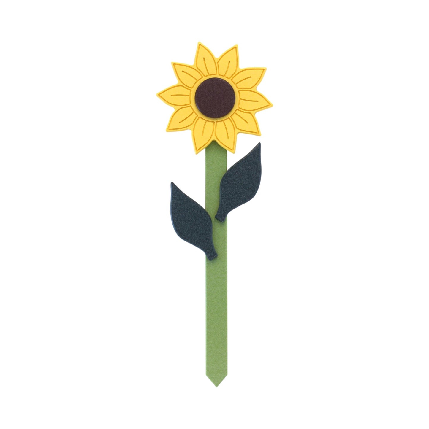 NEW! Decorative Flower Stake for Outdoor Décor, Amish-Made with Poly Lumber, Sunflower