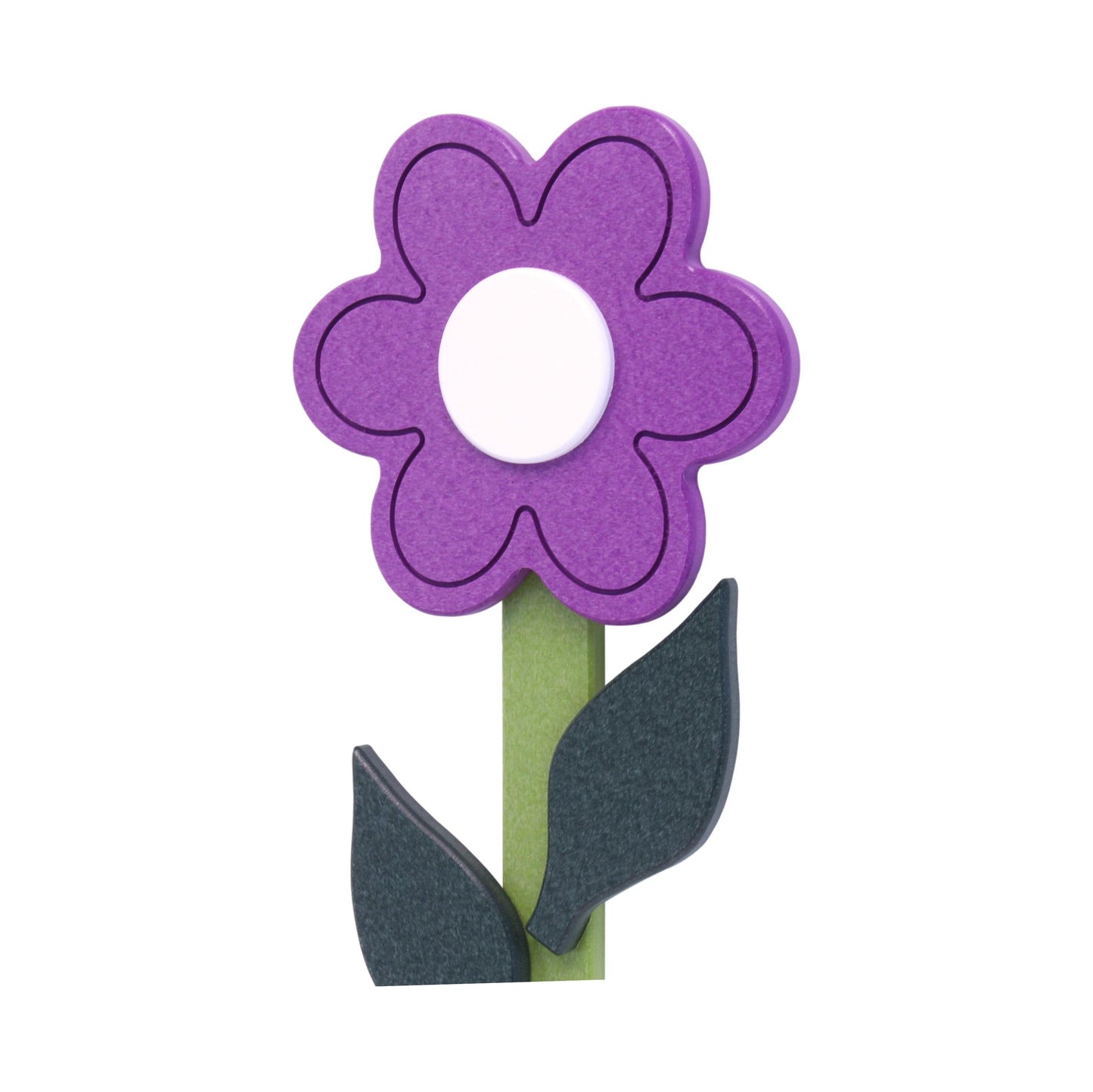 NEW! Decorative Flower Stake for Yard and Garden Décor, Amish-Made with Poly Lumber, Daisy