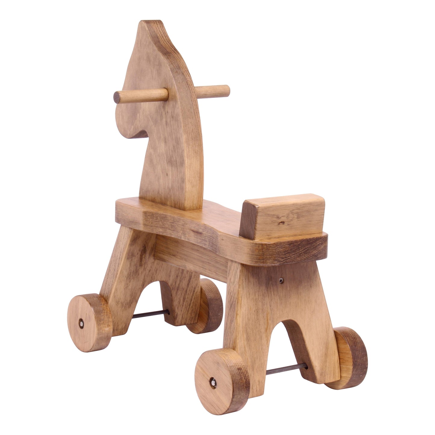 Amish-Made Wooden Riding Horse Toddler Ride-on Toy