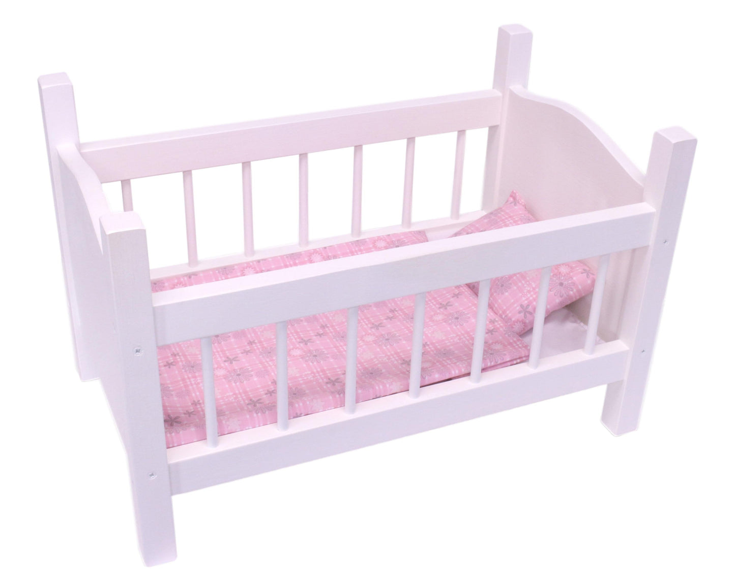Amish-Made Wooden Doll Crib For 18" Dolls, "Rebekah's Collection"