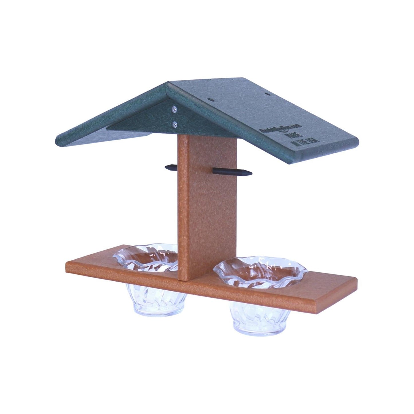 Oriole Bird Feeder, Double-Cup Jelly Feeder with Pegs for Oranges