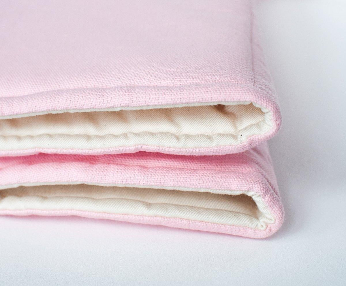 Pink Teepee and Pink and Beige Round Mat Set