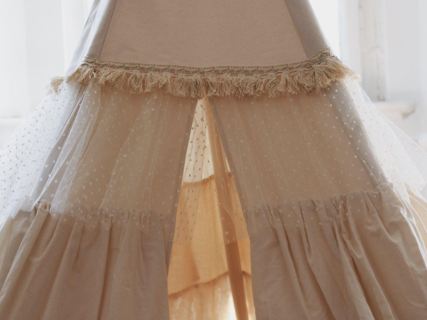 Shabby Chic Teepee Tent with Frills