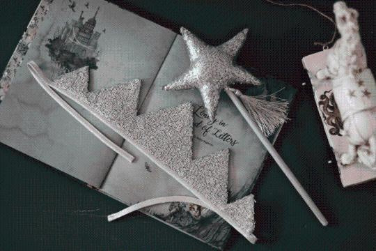 Silver Sequins Crown