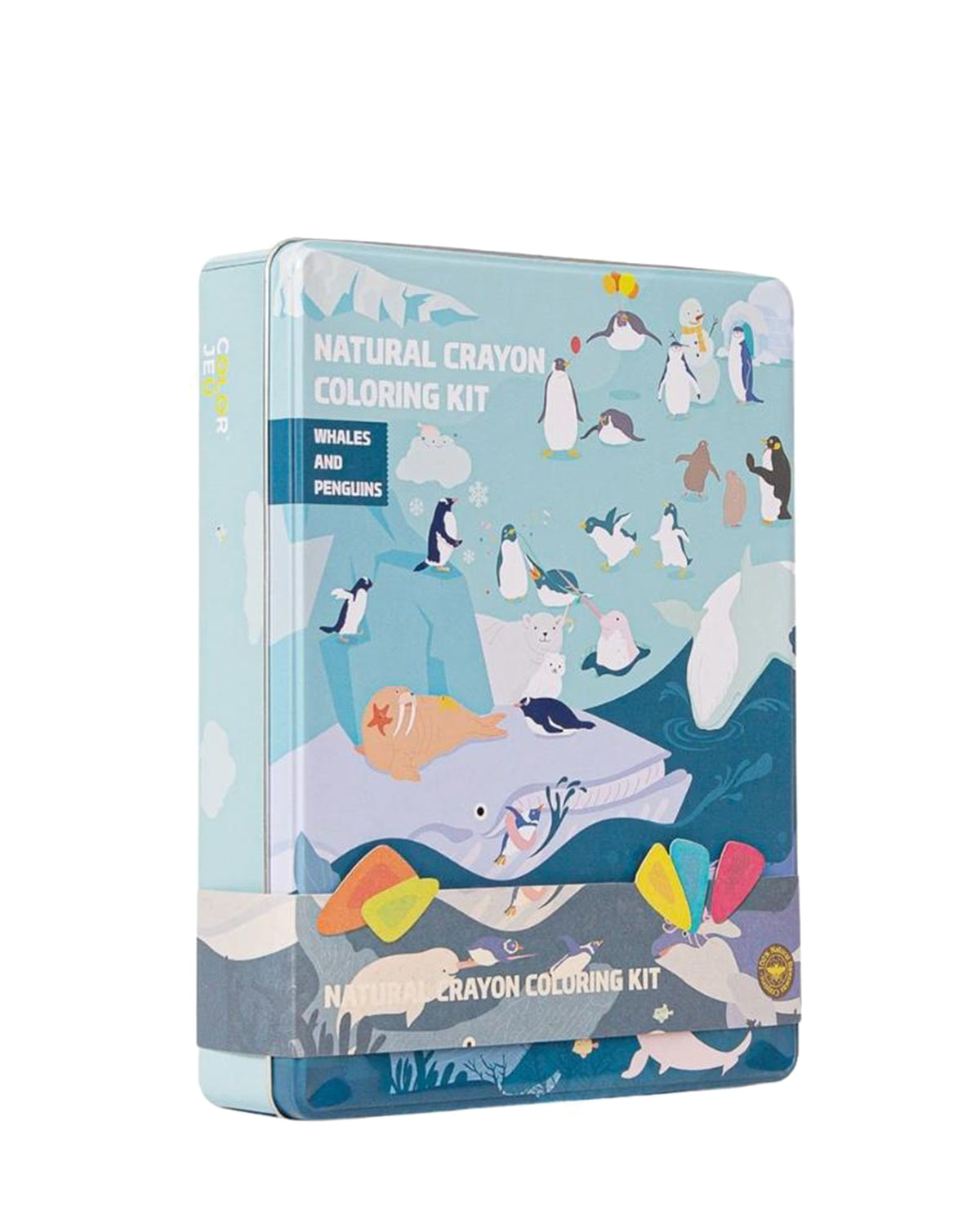 Coloring Kit PARTY SET Whales and Penguins