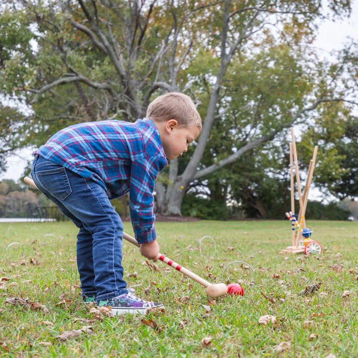 6-Player Croquet Set with Trolley