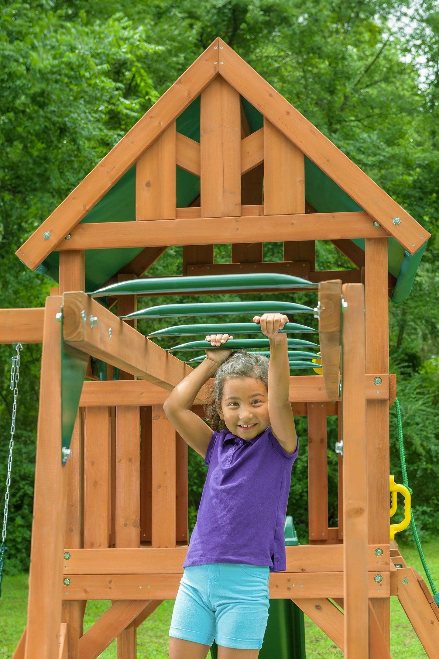 Mountain View Swing Set w/ Tarp Roof