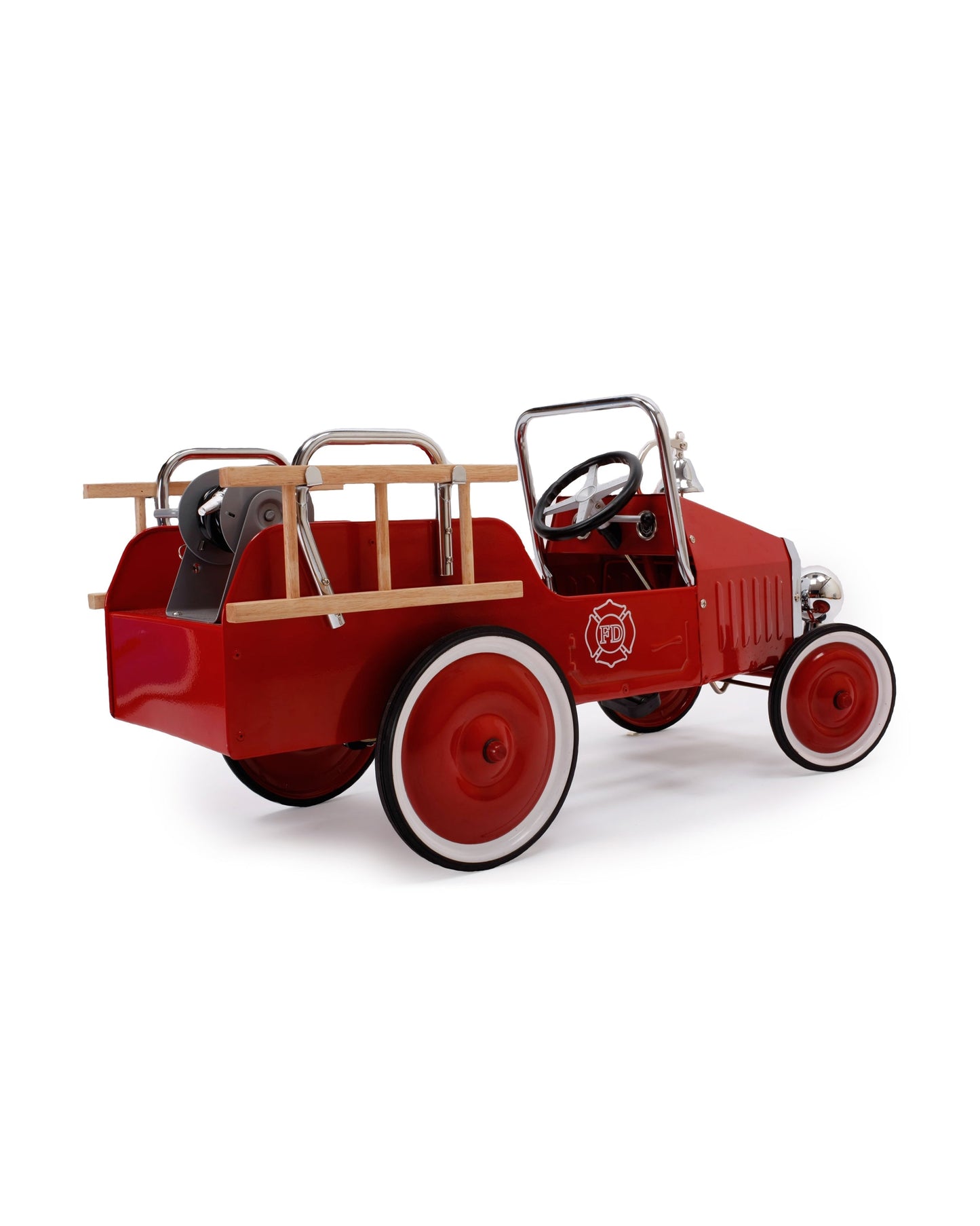 Ride-On Fireman Pedal Car Red