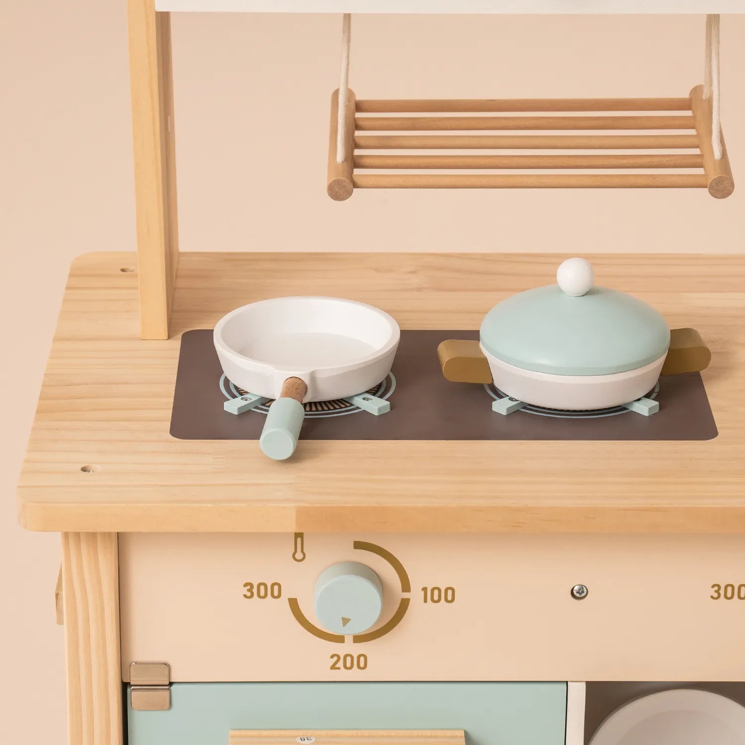 Wooden Kitchen Pretend Play Set with Accessories - Oliver Ruffus