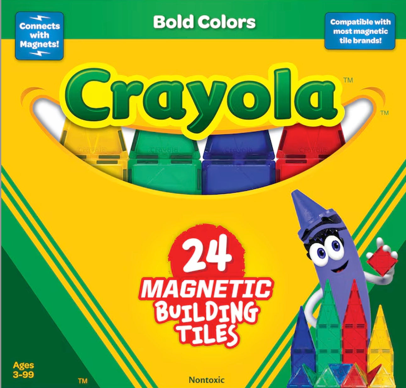 Crayola 24 Piece Bold Colors Building Set