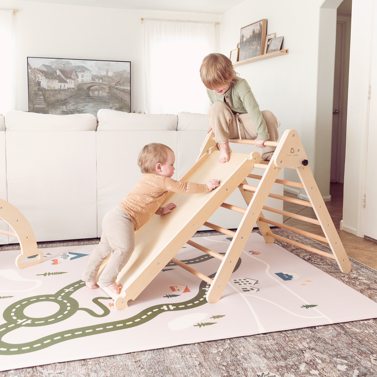 Tiny Land® Double-Sided Baby Playmat Forest Track Wonder