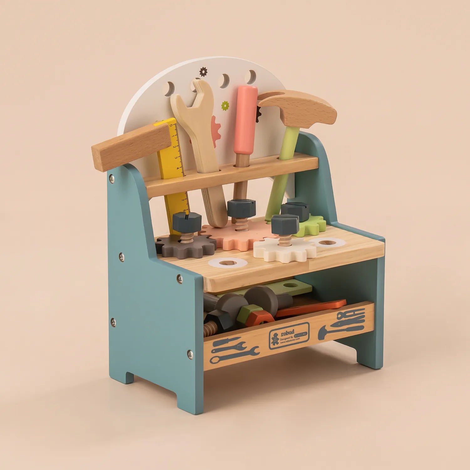 Mini Wooden Play Tool Workbench - Oliver Ruffus