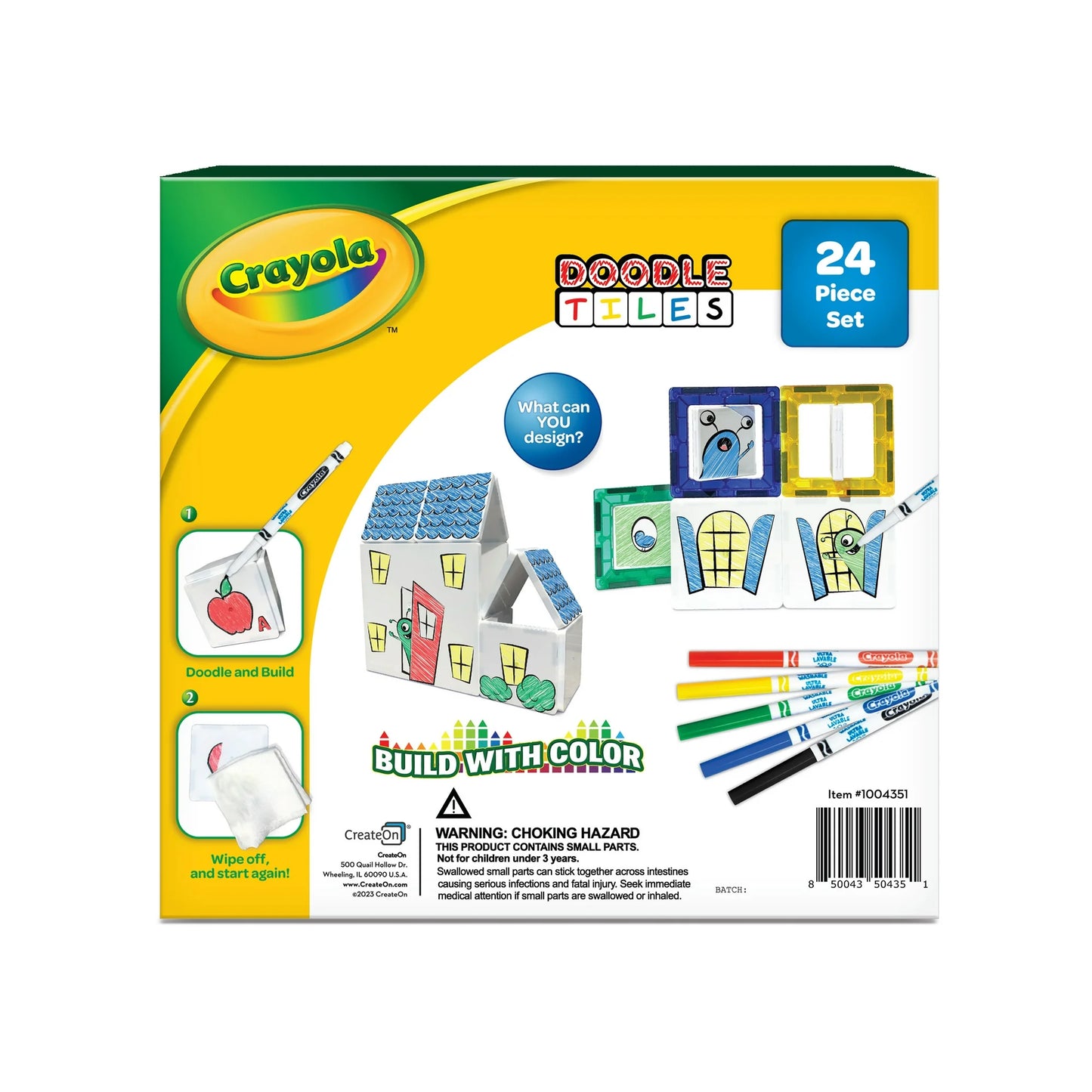 Crayola 24 Piece Doodle Colors Building Set