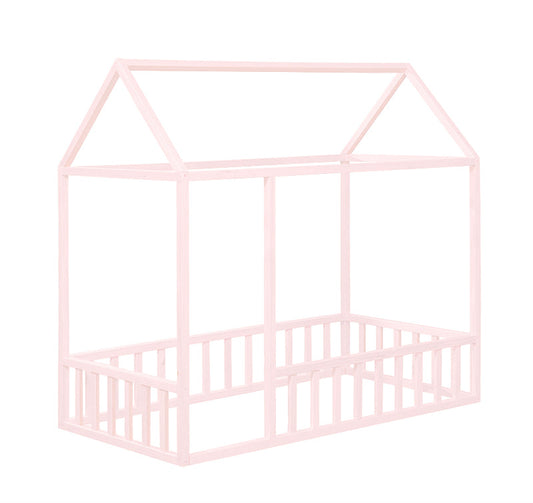 Montessori House Bed with Rails Custom Color