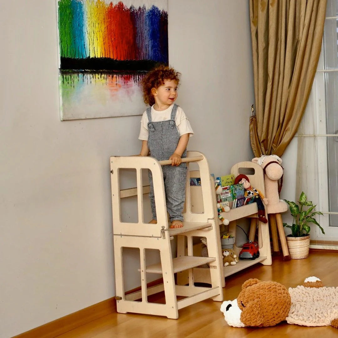 2in1 Montessori Learning Tower & Desk - Oliver Ruffus