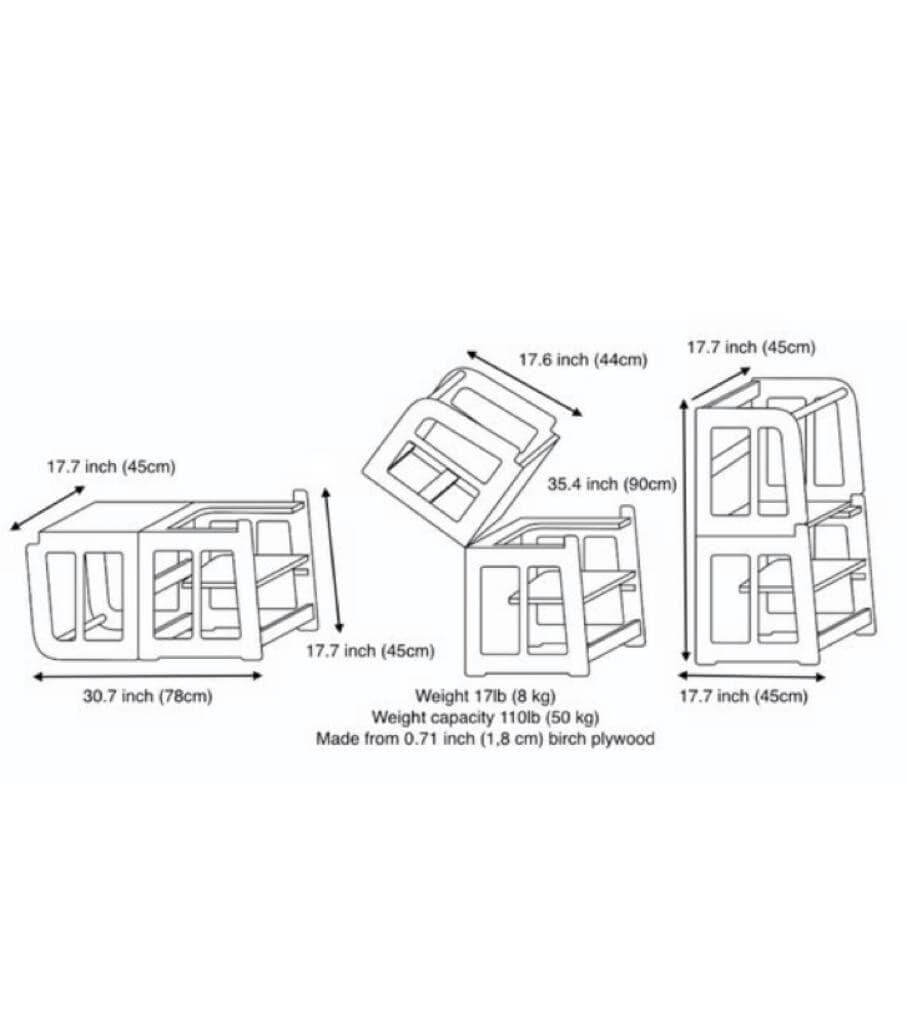 2in1 Montessori Learning Tower & Desk