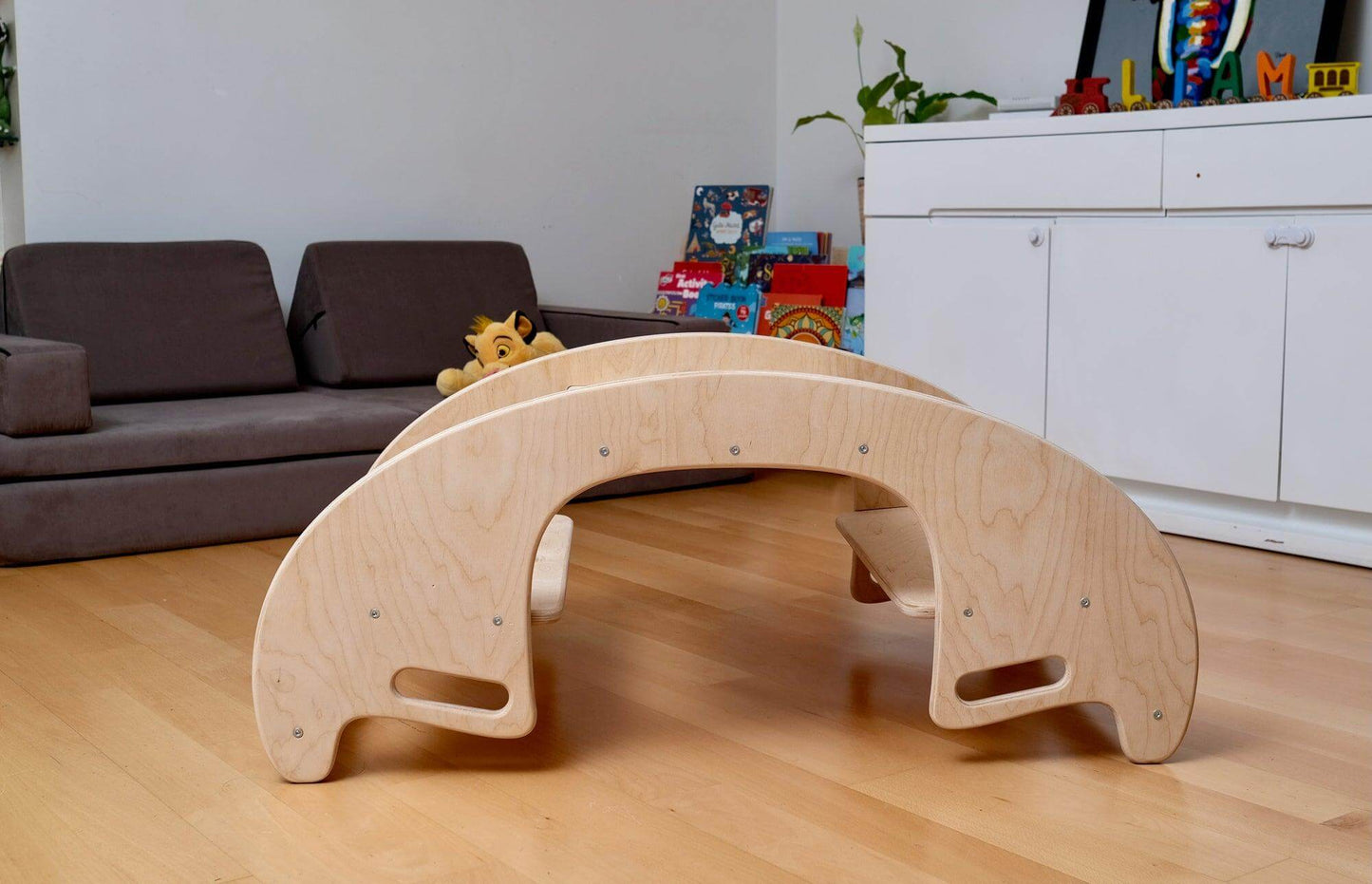 2in1-Montessori Wooden Seesaw-Table Chair Set