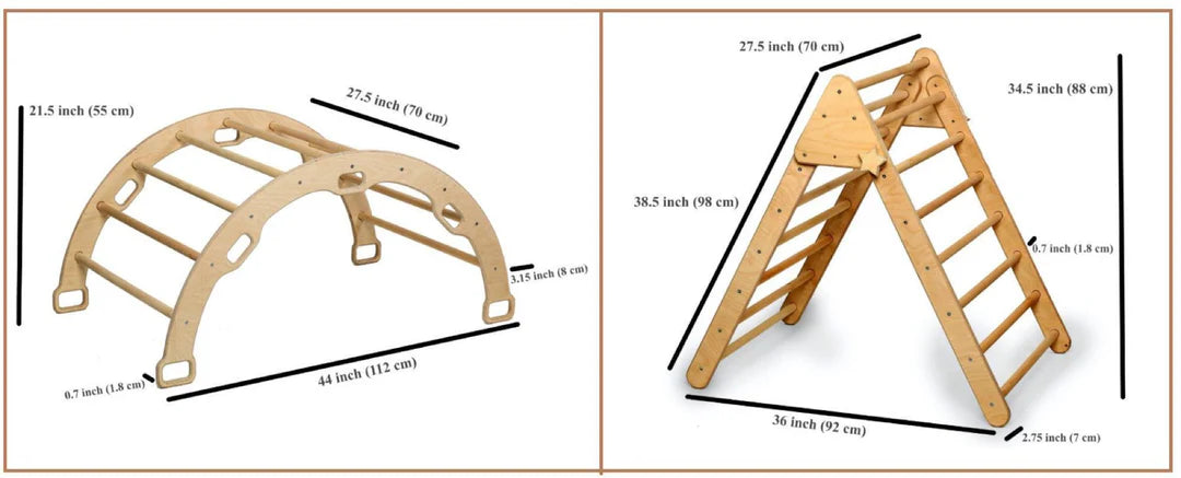 3 Pieces Montessori Climbing Set - Oliver Ruffus