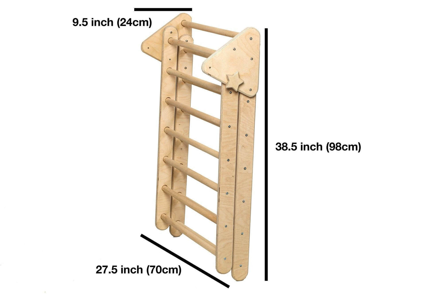 Montessori Climbing Set (3 Pieces)| Pikler Triangle, Climbing Arch & Ramp