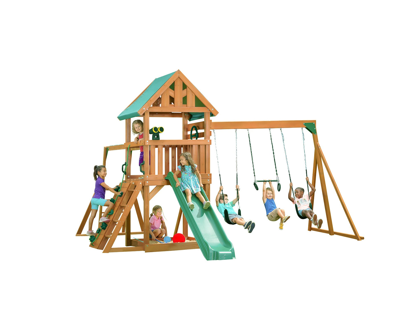 Mountain View Swing Set w/ Tarp Roof