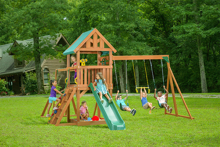 Mountain View Swing Set w/ Tarp Roof