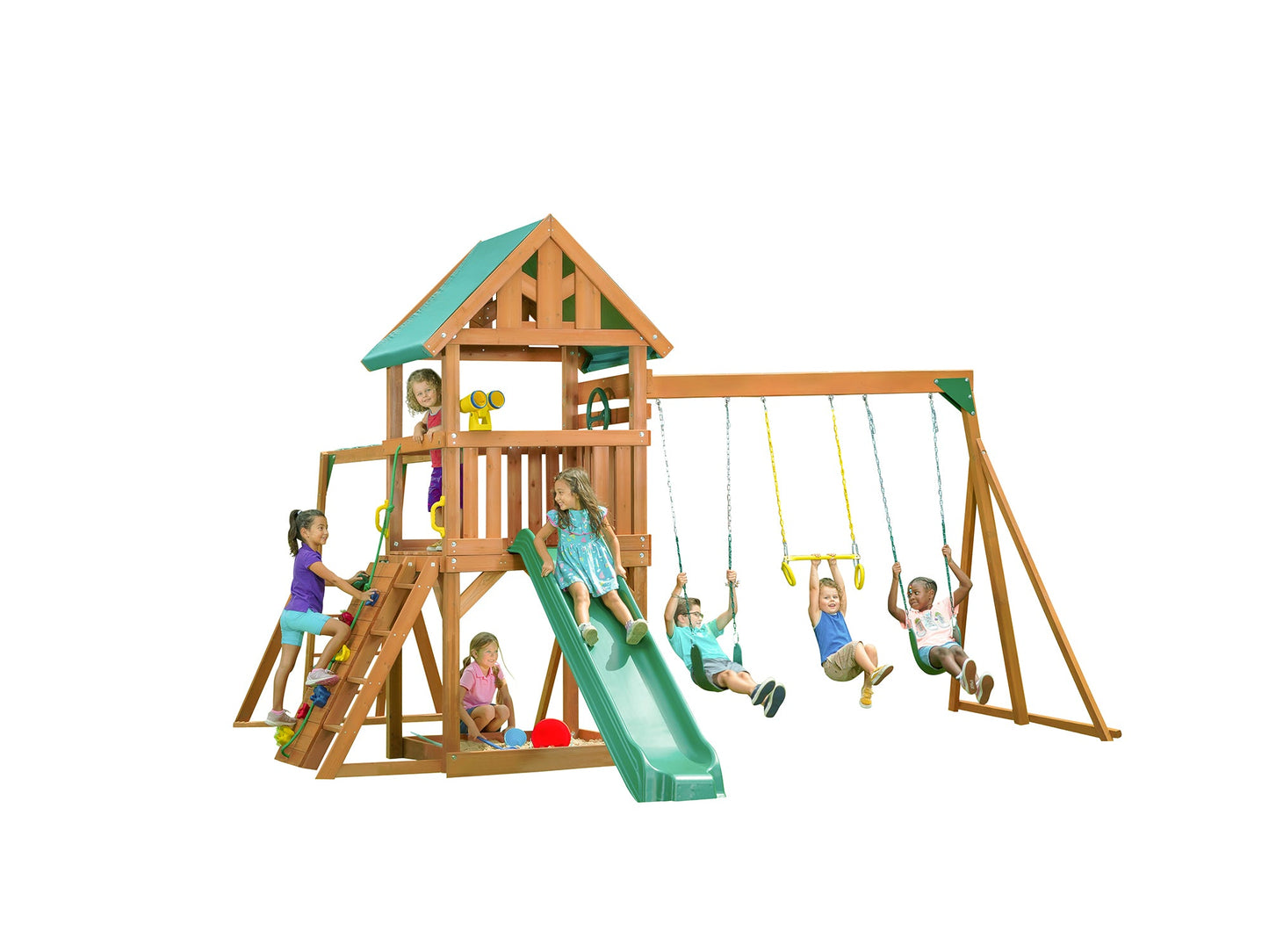 Mountain View Swing Set w/ Tarp Roof