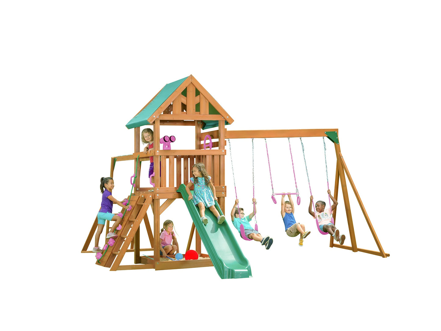 Mountain View Swing Set w/ Tarp Roof