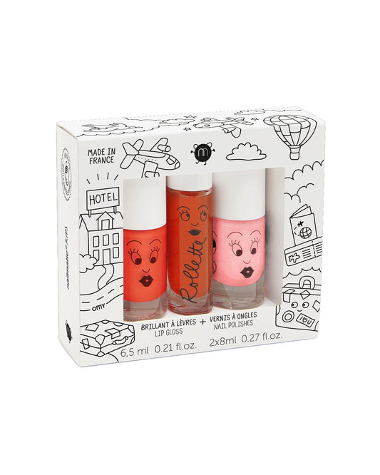 Nailpolish and Lip Gloss Set for Kids AMAZING TRIP