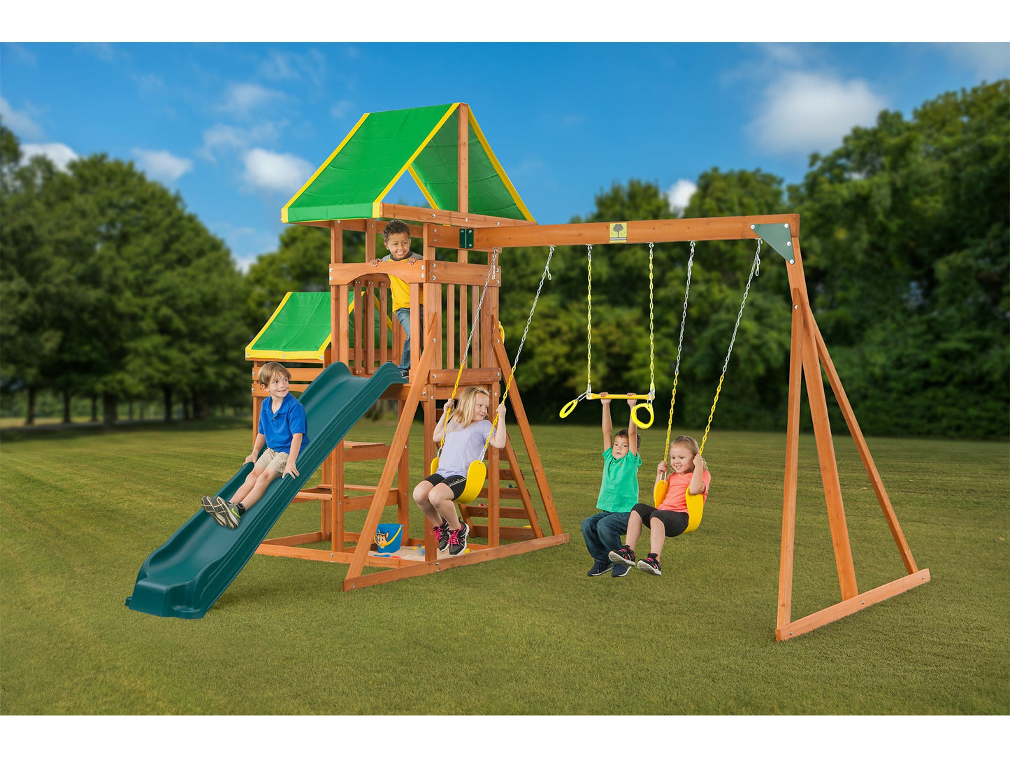 Woodlands Wooden Swing Set