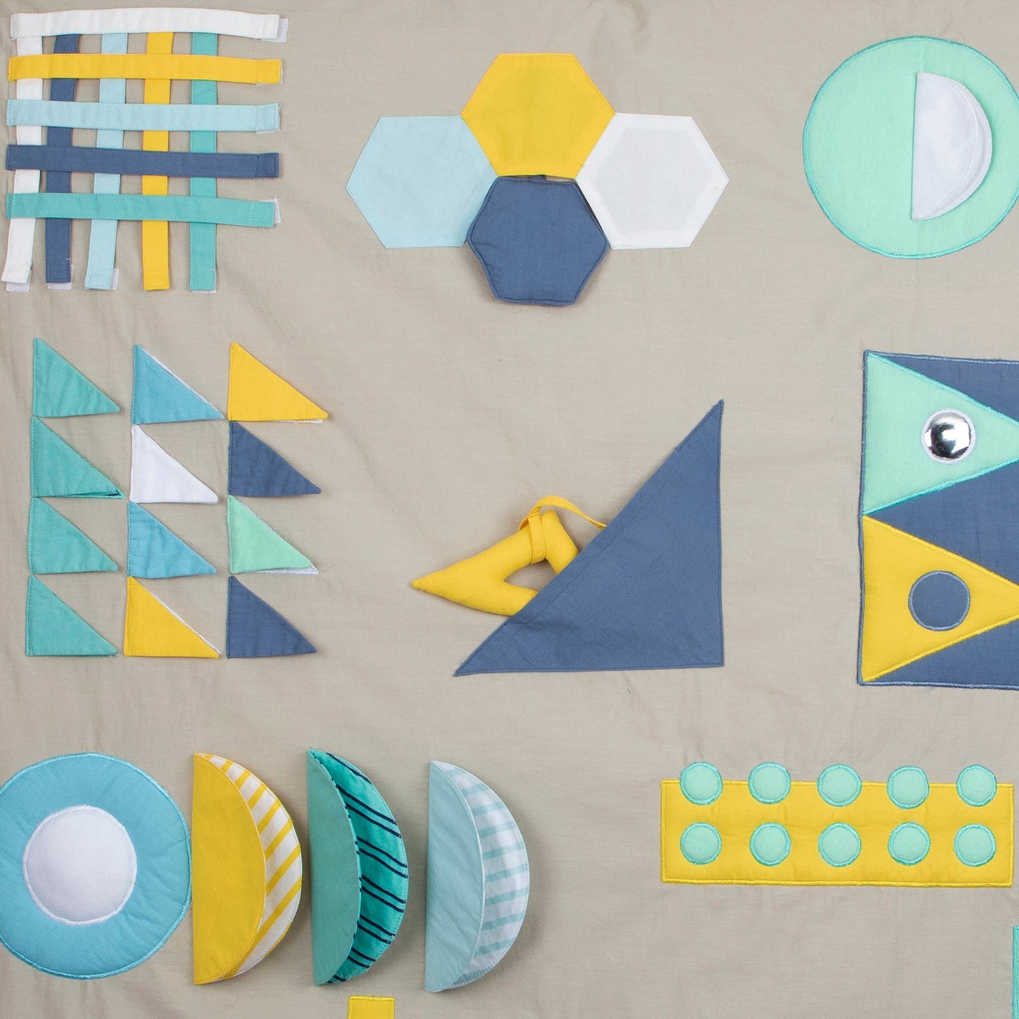 Shapes baby play mat