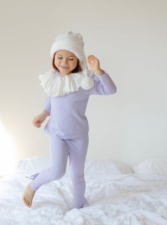 Pastel Purple Holiday Elf Pajama Costume