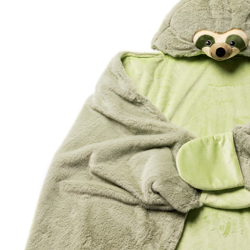 Sloth Sensory Weighted Stuffed Animal Robe Hoodie Blanket